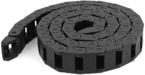 img 1 attached to 🔌 High-Quality Black Plastic Drag Chain Cable Carrier 10 x 15mm for CNC Router Mill: Ensuring Efficient Cable Management