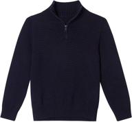 stay stylish and comfy: fanient boys knit sweater for fall/winter, ages 3-10 logo