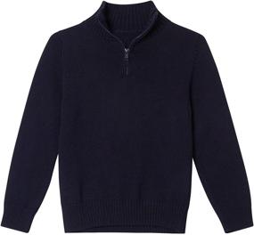 img 4 attached to Stay Stylish and Comfy: Fanient Boys Knit Sweater for Fall/Winter, Ages 3-10