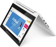 🔍 lenovo chromebook c330 2-in-1 convertible laptop: hd ips display, mediatek processor, 4gb ram, 64gb storage, chrome os - blizzard white logo