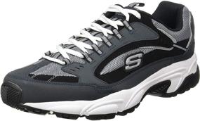 img 4 attached to Skechers Stamina Cutback Lace 👟 Up Men's Fashion Sneakers - Charcoal
Skechers Stamina Cutback Ботинки на шнуровке для мужчин - Харкол