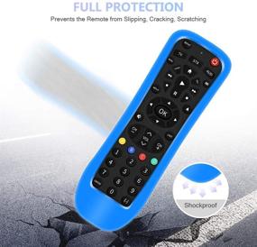 img 1 attached to 🔵 Premium Silicone Protective Case for Philips SRP9232D/27 Universal Remote Control - Blue, Shockproof, Anti-Slip Sleeve