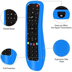 img 2 attached to 🔵 Premium Silicone Protective Case for Philips SRP9232D/27 Universal Remote Control - Blue, Shockproof, Anti-Slip Sleeve