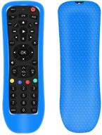 🔵 premium silicone protective case for philips srp9232d/27 universal remote control - blue, shockproof, anti-slip sleeve logo