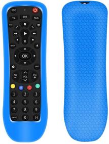 img 4 attached to 🔵 Premium Silicone Protective Case for Philips SRP9232D/27 Universal Remote Control - Blue, Shockproof, Anti-Slip Sleeve