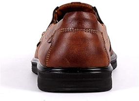 img 1 attached to Asifn Men's Leather Loafers - Casual Walking Shoes