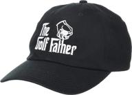 🏌️ the golf father: funny saying golfing cap for golfer dads - ann arbor t-shirt co. low profile dad baseball hat in black logo