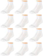 🧦 van heusen men's performance cushioned above ankle athletic quarter mini-crew socks (12 pack) logo