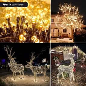 img 2 attached to Christmas LED String Lights 200LEDs 75FT Fairy Twinkle String Lights 8 Modes Waterproof Decorative Lights For Christmas Tree Yard Patio Birthday Party Bedroom Indoor/Outdoor Decorations Warm White