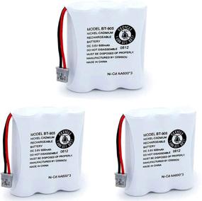 img 4 attached to 🔋 OXWINOU BT-905 Rechargeable Cordless Handset Phone Battery (3 Pack BT905) - Compatible with BBTY0663001, BBTY-0444001, BP-800, BP-905, BT-1006, 3.6v 600mAh Ni-CD