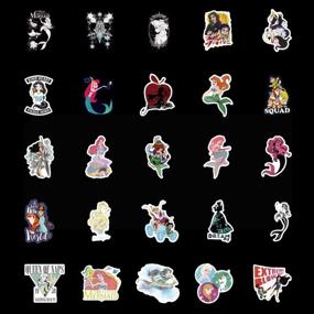 img 2 attached to 👑 100 Pieces Disney Princess Vinyl Waterproof Stickers for Water Bottles, Cups, Laptops, Guitars, Cars, Motorcycles, Bikes, Skateboards, Luggage, Boxes – Graffiti Patches for Enhanced SEO
