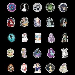 img 3 attached to 👑 100 Pieces Disney Princess Vinyl Waterproof Stickers for Water Bottles, Cups, Laptops, Guitars, Cars, Motorcycles, Bikes, Skateboards, Luggage, Boxes – Graffiti Patches for Enhanced SEO