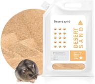 🐹 dust-free bath sand for hamster & small animals: bucatstate 5.5lb reptile sand - ideal for desert sand & bathing logo