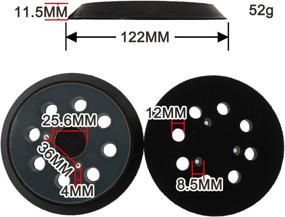 img 2 attached to 🛠️ 2-Pack Replacement 5-inch Hook & Loop Pad for DeWalt DW421/DW423 Sander - #151281-08