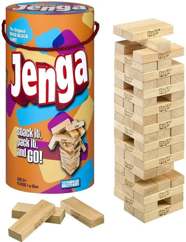 wooden blocks stacking tumbling exclusive 로고