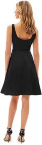 img 2 attached to 👗 Women's V-Neck A-Line Cocktail Dress with Belt by GRACE KARIN - Sleeveless & Elegant