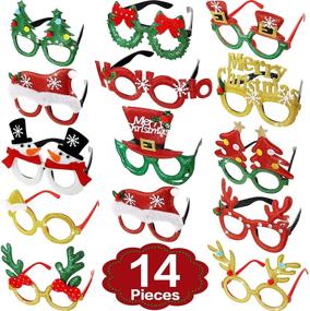 img 3 attached to BBTO Christmas Eyeglasses Decorations Supplies