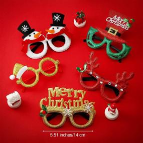 img 1 attached to BBTO Christmas Eyeglasses Decorations Supplies