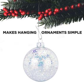 img 3 attached to 🎄 Pack of 50 Christmas Ornament Hooks - Premium Hangers for Christmas Tree Decoration (Silver)