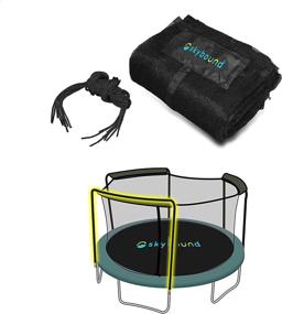 img 4 attached to 🔒 15ft Trampoline Safety Net with Sleeves - Compatible with Bounce Pro/SportsPower TR-180N-ENC & TR-1563A-COMB Trampolines (Sold at Walmart)