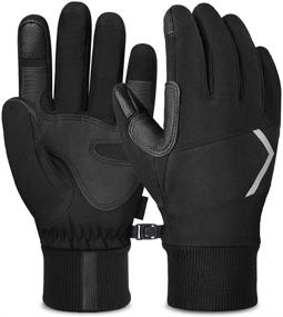 img 4 attached to Waterproof Winter Gloves Man Woman