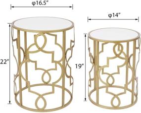 img 3 attached to Round Tables Nesting Accent Wooden