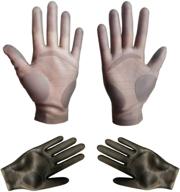 🧤 durable silicone gloves for epoxy resin casting work - tino kino reusable mitten nitrile gloves with finger protectors for diy craft and jewelry making - hands protection logo