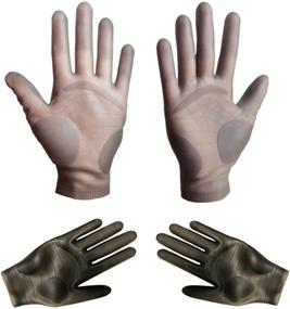 img 4 attached to 🧤 Durable Silicone Gloves for Epoxy Resin Casting Work - Tino Kino Reusable Mitten Nitrile Gloves with Finger Protectors for DIY Craft and Jewelry Making - Hands Protection