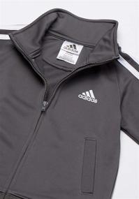 img 1 attached to Одежда для мальчиков "Adidas Tricot Jacket Clothing Bright" : активный стиль