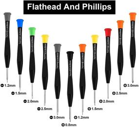 img 3 attached to 🔧 Комплект отверток для ремонта очков - 11 предметов для точной настройки очков, электроники и ремонта часов.