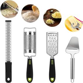 img 2 attached to Cheese Grater Zester Stainless Kitchen