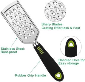 img 3 attached to Cheese Grater Zester Stainless Kitchen