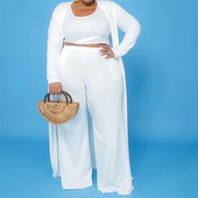 img 2 attached to Plus Size Piece Sweatsuits Women