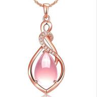 ожерелье с подвеской crystal teardrop gemstone логотип