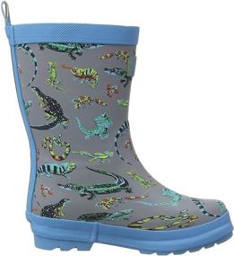 img 4 attached to Hatley Printed Boots Sharks Toddler Boys' Shoes and Boots