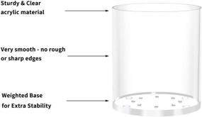 img 3 attached to ✨ Highly Durable AITEE Kitchen Utensil Holder: Transparent Countertop Crock with Acrylic Material to Prevent Fragility and Rust – Stable and Wobble-free Cooking Utensil Organizer for Kitchen Utensils