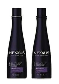 img 1 attached to 💪 Nexxus KERAPHIX Shampoo & Conditioner - 13.5 oz (400 ml) EACH - Damage Healing with Keratin Protein and Black Rice - For Severe Hair Damage