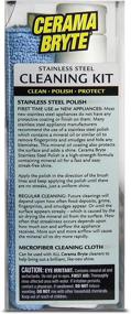 img 3 attached to 🧽 Cerama Bryte Stainless Steel Cleaning Polish Kit, 8 oz & Cleaning Cloth" - Enhanced Stainless Steel Cleaning Polish Kit with 8 oz Bottle & Cleaning Cloth for Optimal Shine