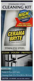 img 4 attached to 🧽 Cerama Bryte Stainless Steel Cleaning Polish Kit, 8 oz & Cleaning Cloth" - Enhanced Stainless Steel Cleaning Polish Kit with 8 oz Bottle & Cleaning Cloth for Optimal Shine