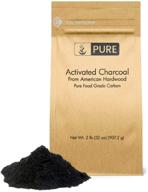 🌿 naturally sourced 2 lb activated charcoal powder: gluten-free, usa-made, & eco-friendly packaging logo