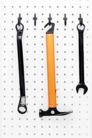 img 1 attached to Pegboard Hooks 200PK Assortment in Sleek Black Finish - Organize and Optimize Your Space!