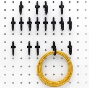 img 3 attached to Pegboard Hooks 200PK Assortment in Sleek Black Finish - Organize and Optimize Your Space!