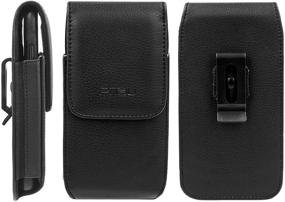 img 3 attached to 📱 PiTau Cell Phone Holster: Ultimate Belt Case for iPhone 13 Pro, 13, 12 Pro, 12 and More - Reliable Protection & Convenient Belt Clip Holder