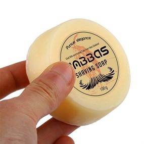 img 3 attached to 🧼 Premium Anbbas Shave Soap: Goat Milk 100g 3.5OZ from New Zealand - Ideal for Traditional Wet Shaving and Beard Barbers (2pcs, 7 oz)