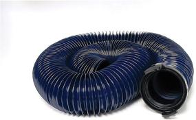 img 1 attached to Valterra D04-0121 20-foot Blue Standard Bulk Quick Drain with Straight Hose Adapter: Efficient Water Discharge Solution