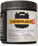 lumberjacked pre-workout supplement with carnosyn by kodiak supplements - 30 servings for improved pumps, strength, energy, and concentration - no crash (pink lemonade) logo
