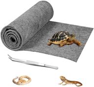 🐍 hercocci reptile carpet: premium 39’’ x 20’’ substrate liner for terrarium bedding – ideal cage mat supplies for bearded dragon, lizard, tortoise, leopard gecko, snake логотип