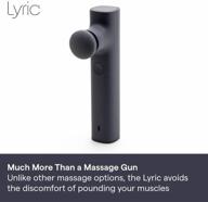 🔥 the lyric therapeutic massager: rhythm therapy for muscle pain relief & relaxation | compact, lightweight & wi-fi-enabled | works with android/ios smartphones | slate logo