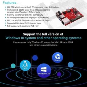 img 2 attached to 💪 Enhanced Performance with Youyeetoo Rock PI X Model B Win10 Intel Atom x5-Z8301 Single Board Computer