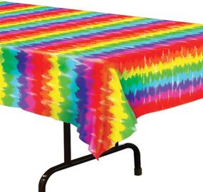 img 1 attached to 🎉 Tie-Dyed Tablecover Party Accessory (1 count) (1/Pkg) - SEO-Optimized Product Name